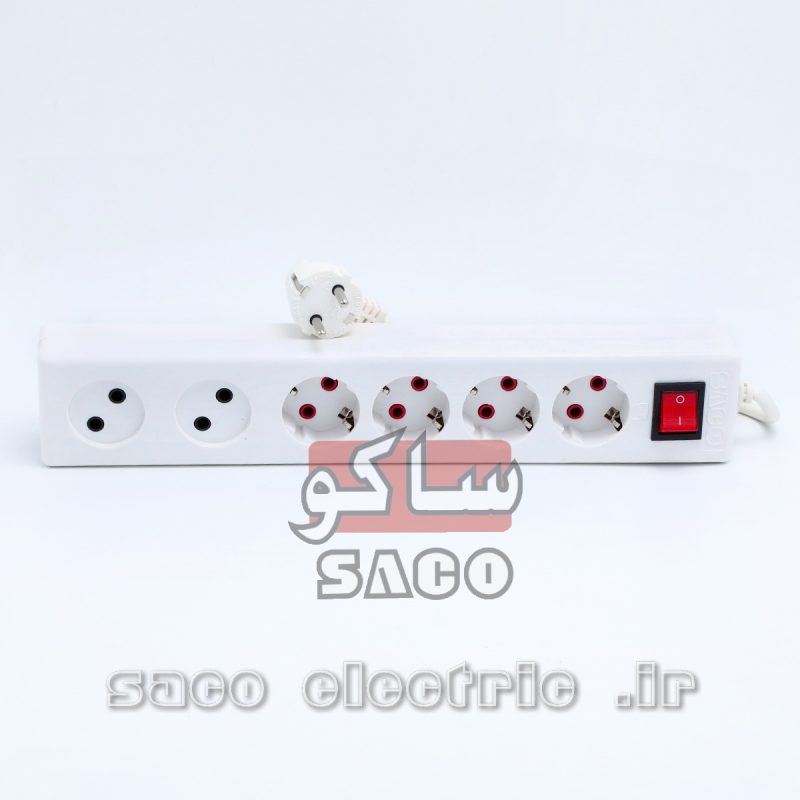 رابط 6 خانه سرامیکی ارت دار 1.8 متر ساکو SACO